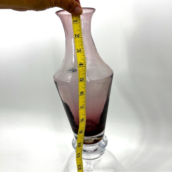 Stunning Blenko Glass Amethyst Plum Purple Art Vase - 11” Handcrafted Beauty - Picture 12 of 12